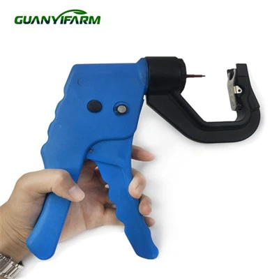 Applicateur automatique d'étiquettes d'oreille à ressort